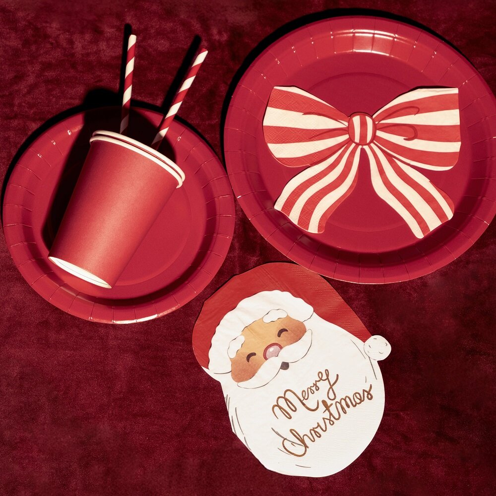 Weihnachtsservietten Weihnachtsmann 12er-Pack