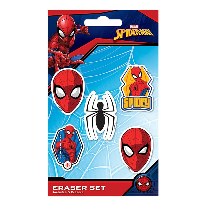 Spiderman - Radiergummi im 5er Pack