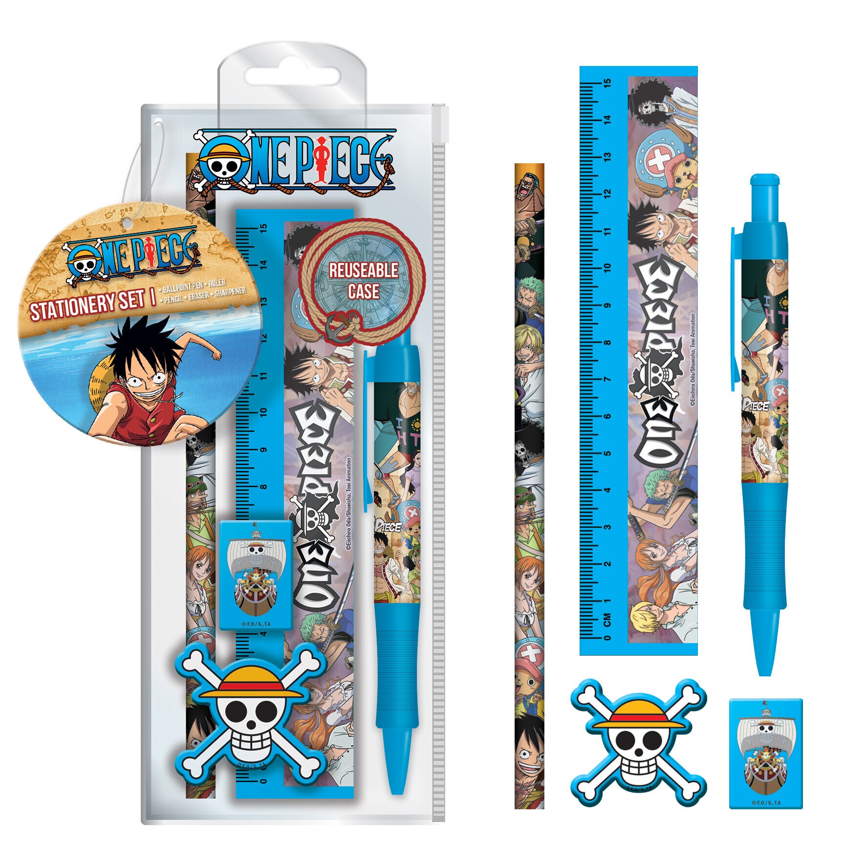 One Piece - Schulset Blau 5er Pack