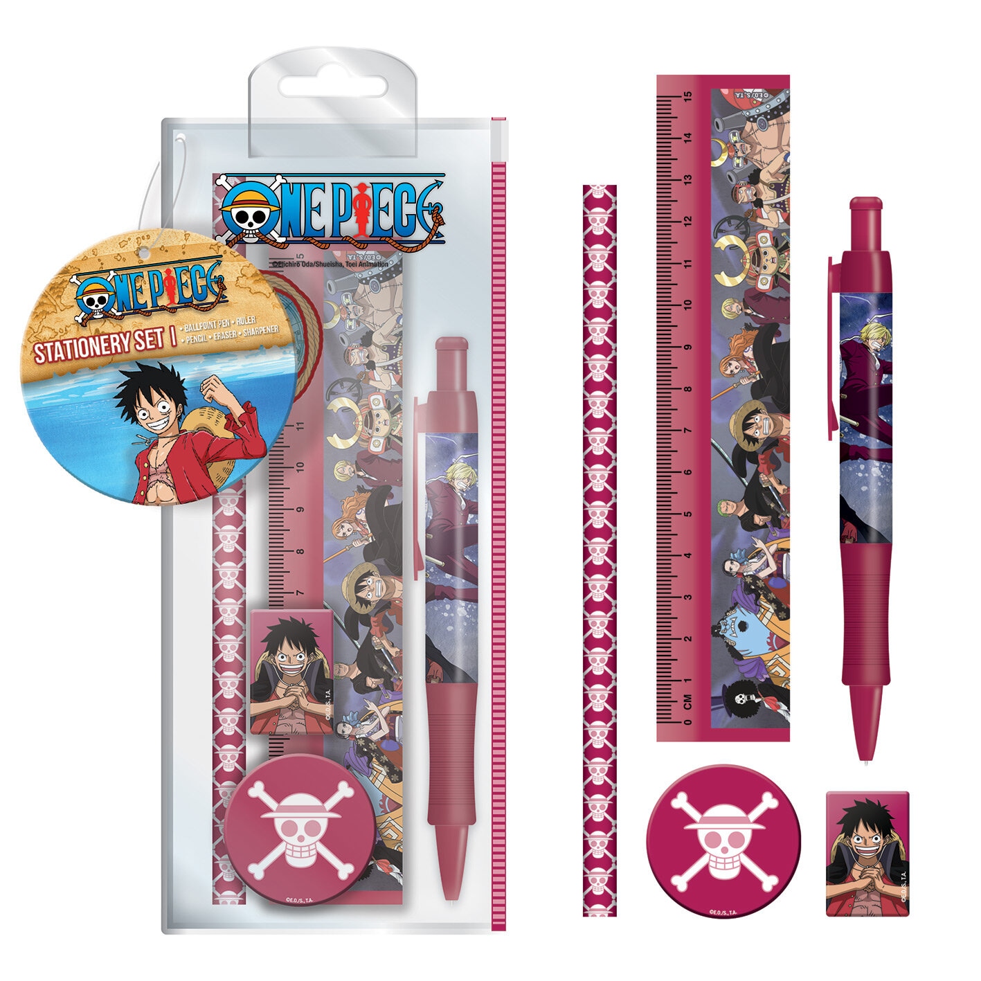 One Piece - Schulset Rot 5er-Pack