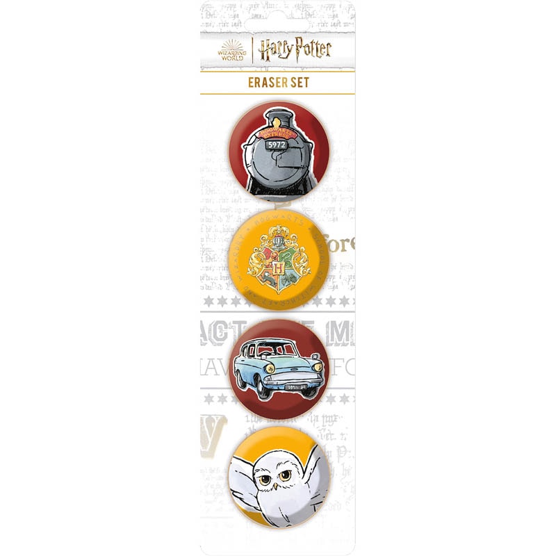 Harry Potter Radiergummis 4er-Pack