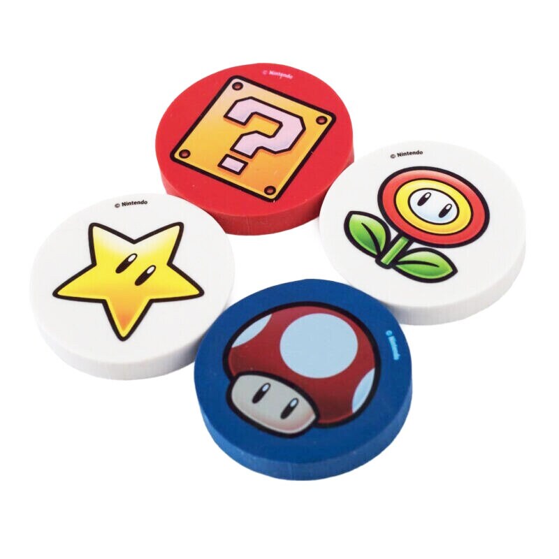 Super Mario Radiergummis 4er-Pack