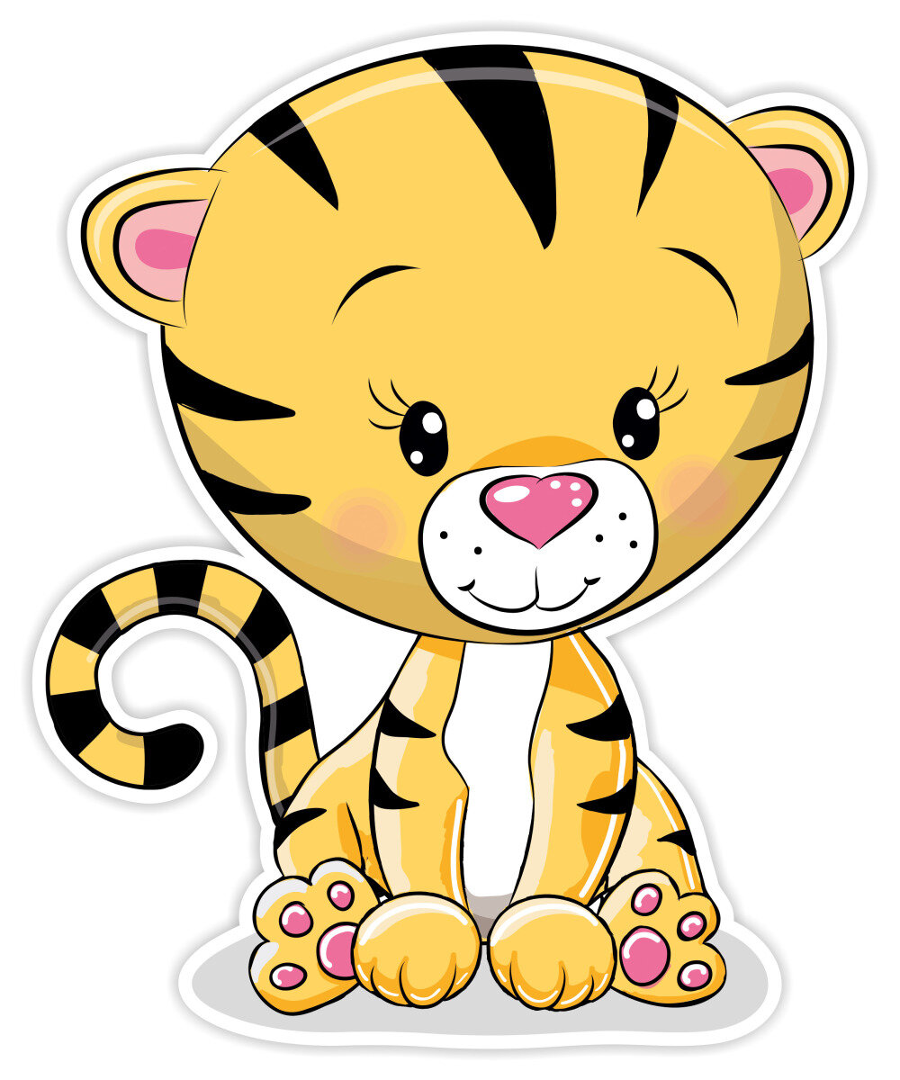 Tiger Wanddeko fürs Kinderzimmer - 3D
