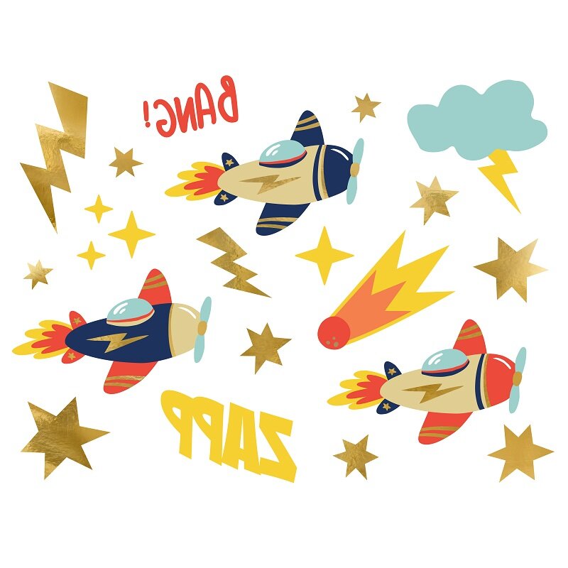 Flugzeug - Tattoos 11er-Pack