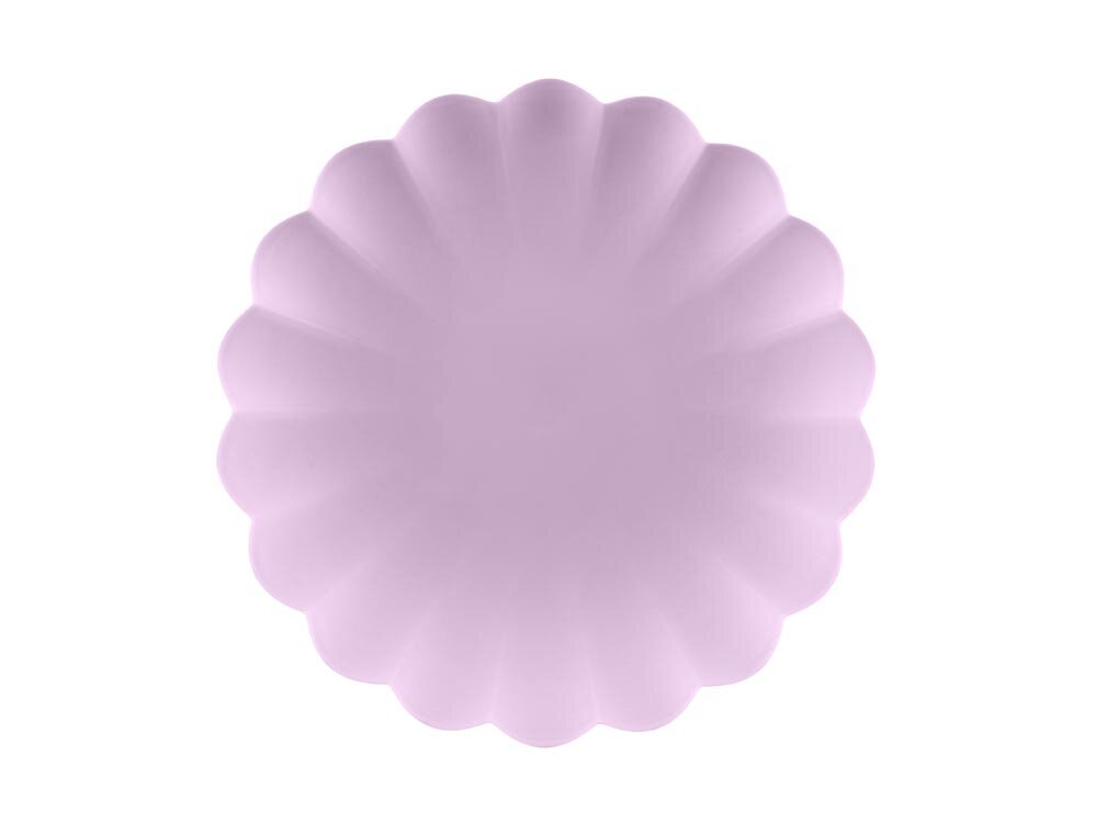Kunststoffteller, pastelllila 22 cm 4er-Set