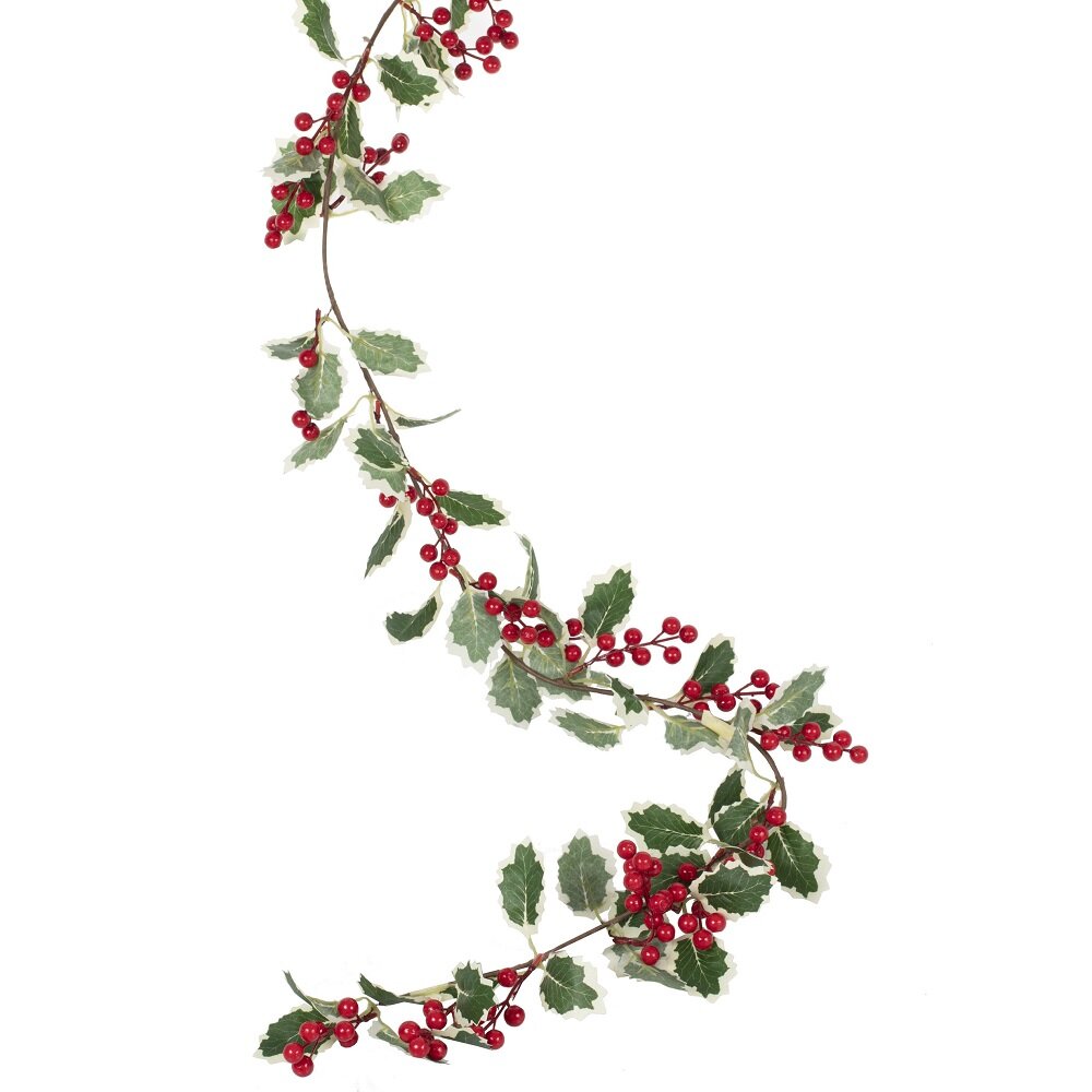 Blumengirlande Eisenkraut mit roten Beeren 180 cm
