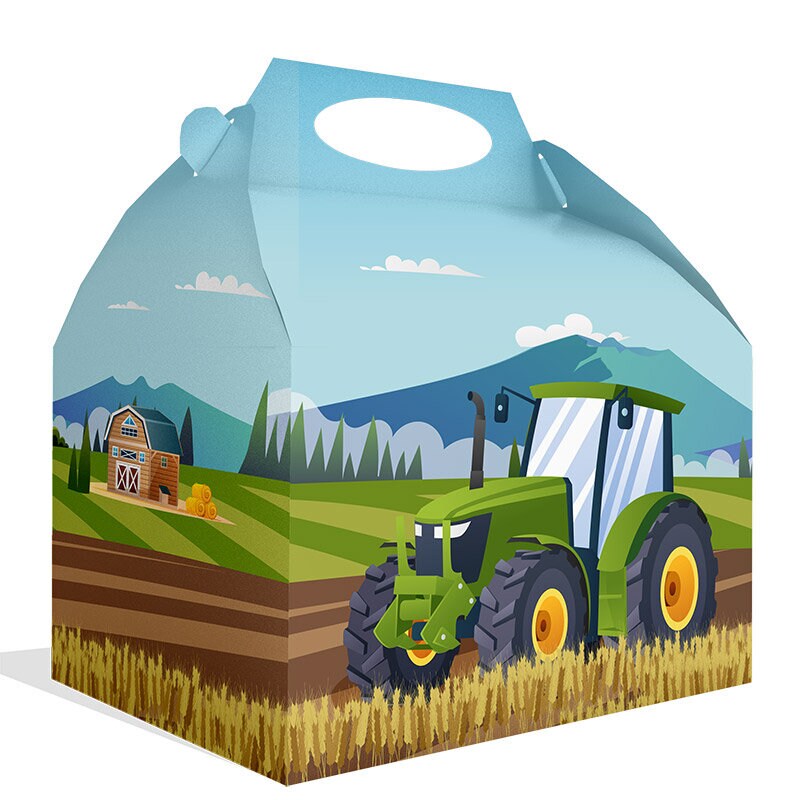 Traktor Geschenkbox 20 x 16 cm