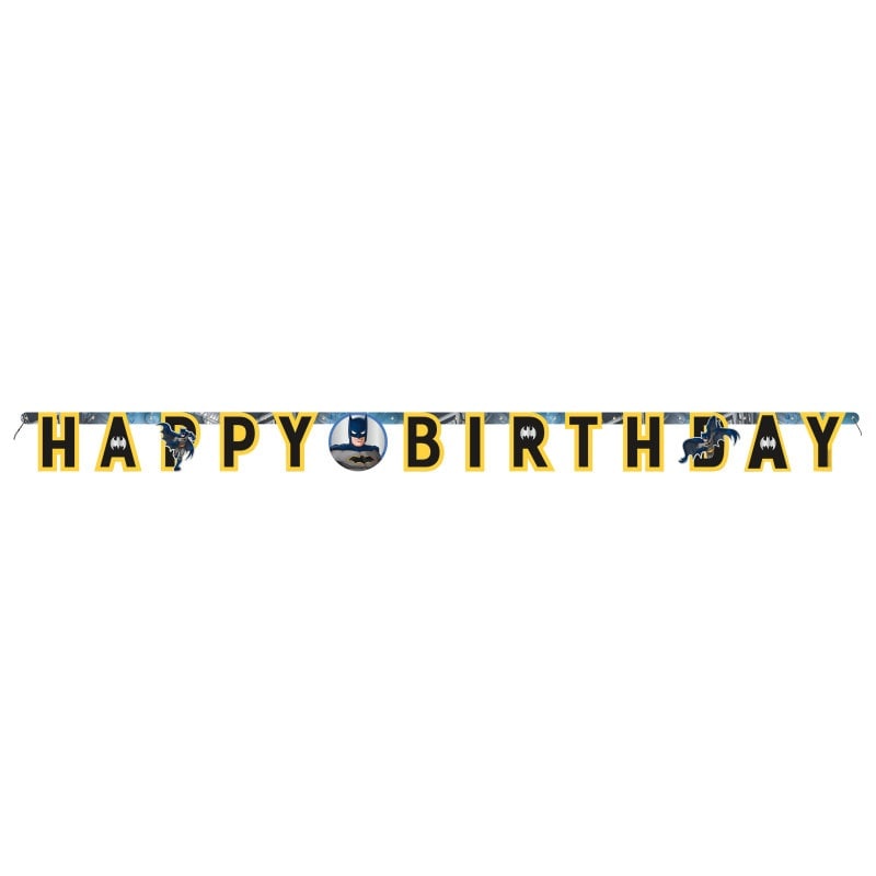 Batman - Girlande Happy Birthday