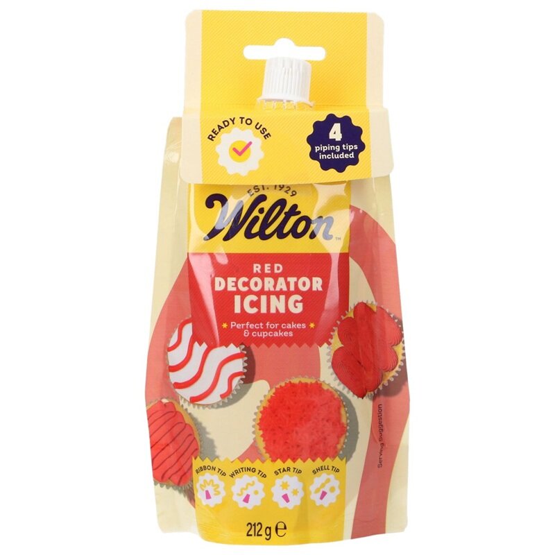 Wilton Rote Dekorierglasur 212 Gramm
