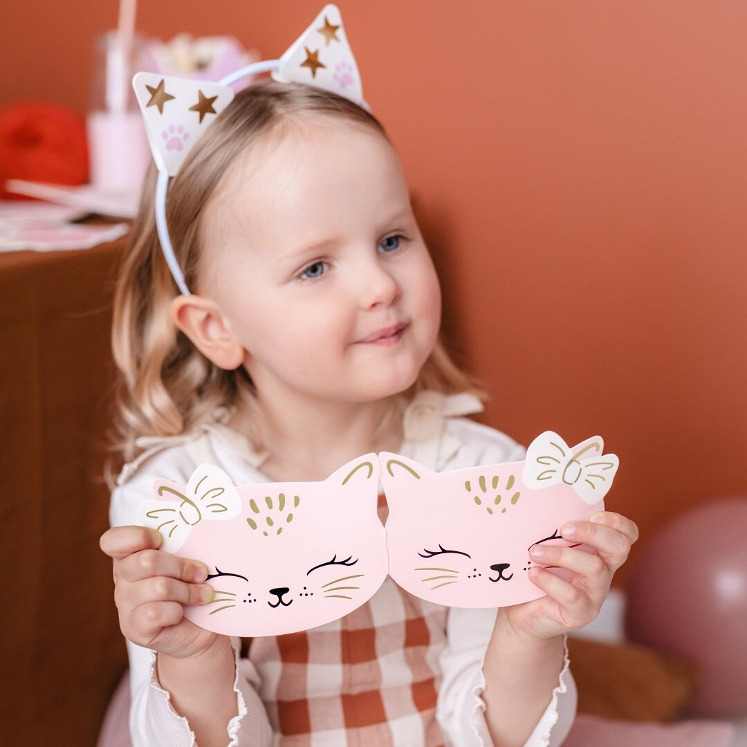 Cat Paws - Einladungskarten mit Briefumschläge 6er-Pack