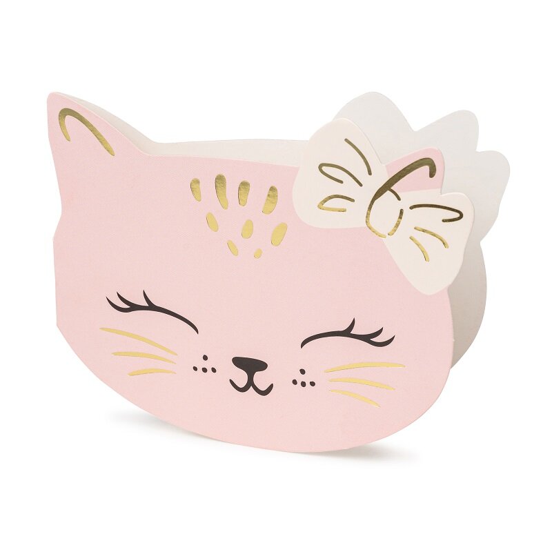 Cat Paws - Einladungskarten mit Briefumschläge 6er-Pack