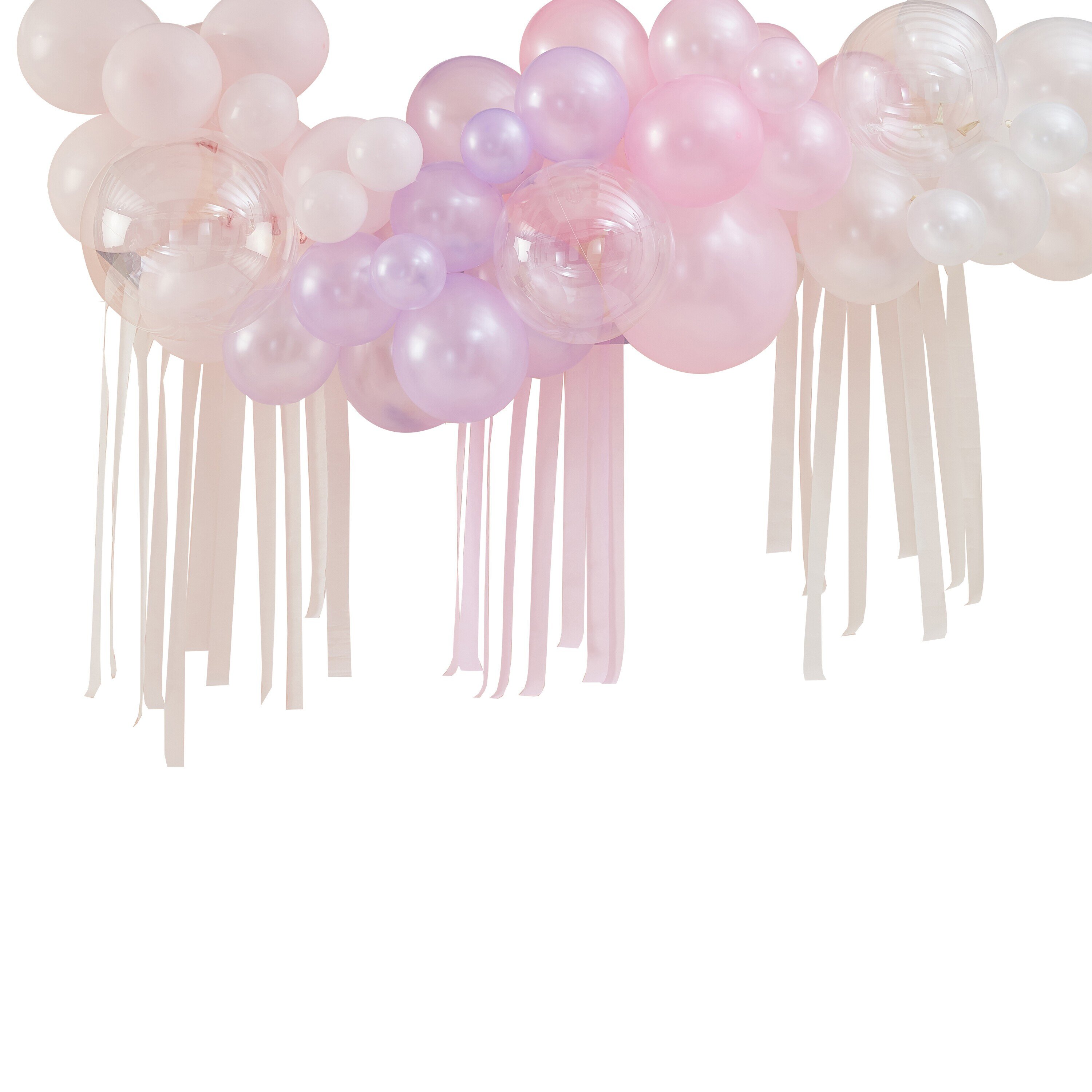 DIY Ballongirlande - Pastell, Perlmutt und Elfenbein