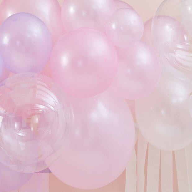 DIY Ballongirlande - Pastell, Perlmutt und Elfenbein