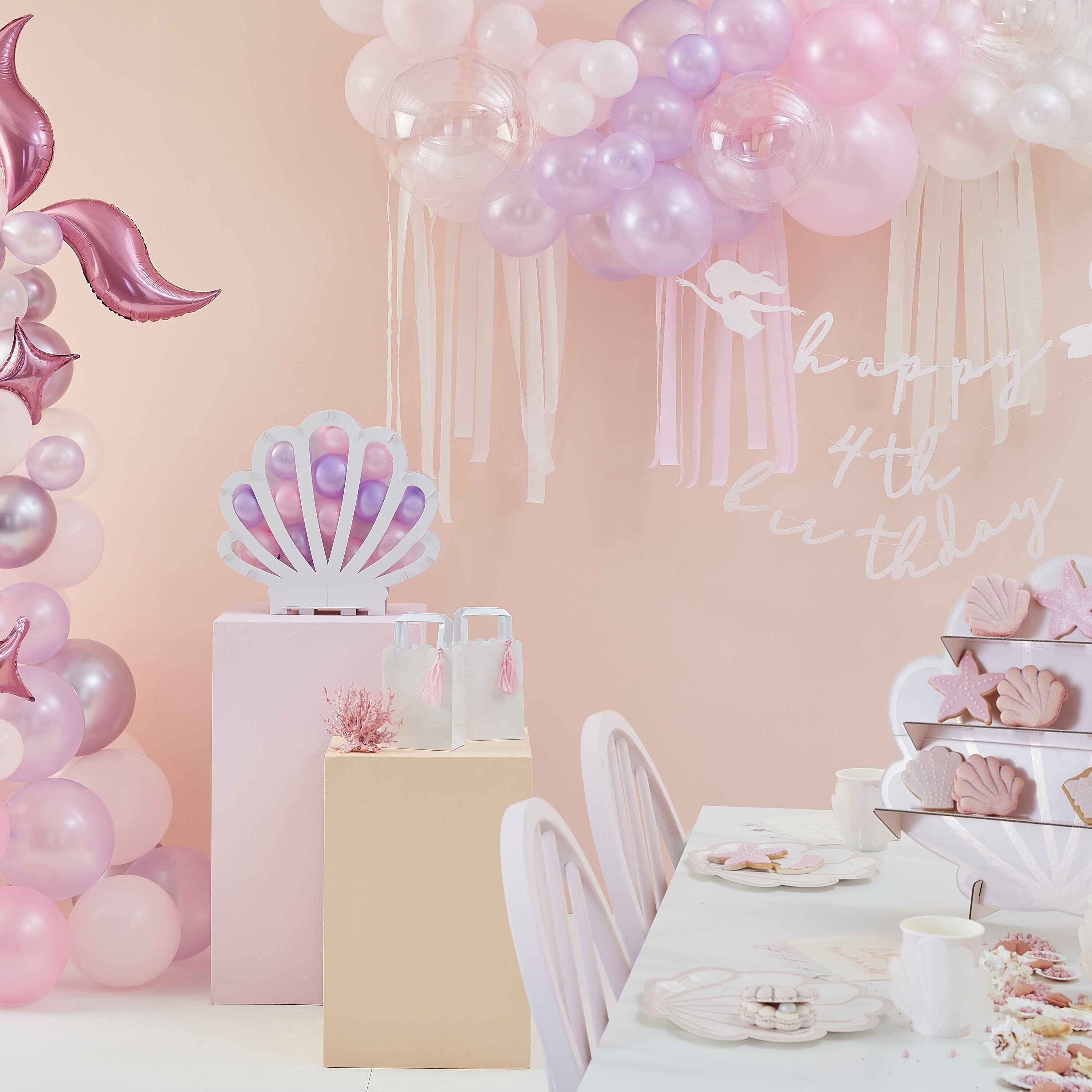 DIY Ballongirlande - Pastell, Perlmutt und Elfenbein