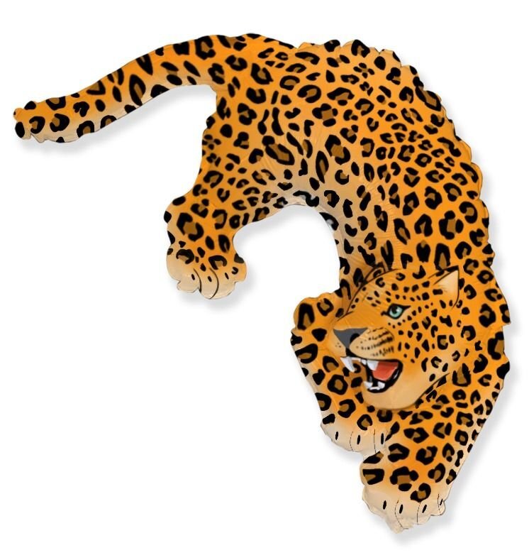 Leopard Folienballon 108 x 75 cm