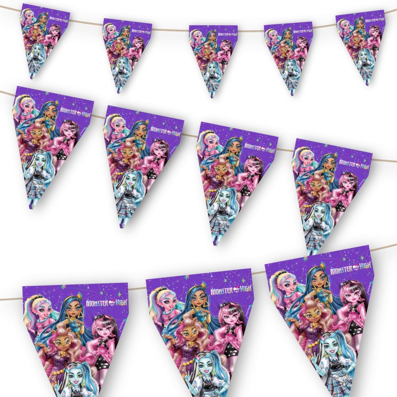 Monster High - Wimpelkette 3 Meter
