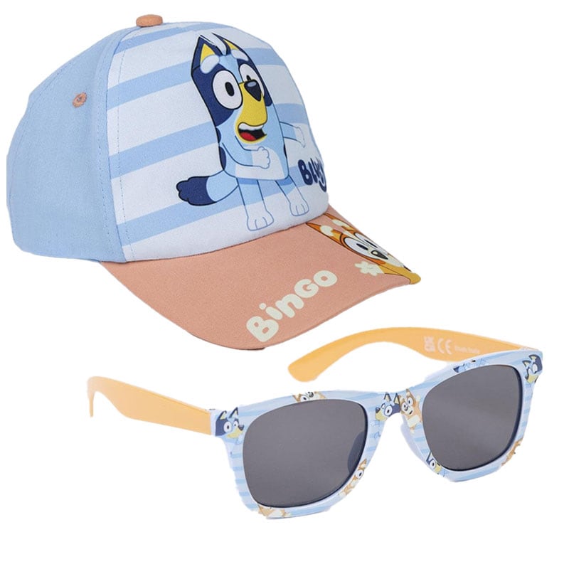 Bluey - Kappe und Sonnenbrille für Kinder
