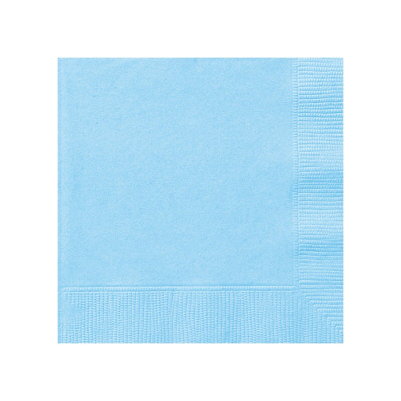 Cocktailservietten Hellblau 20er-Pack