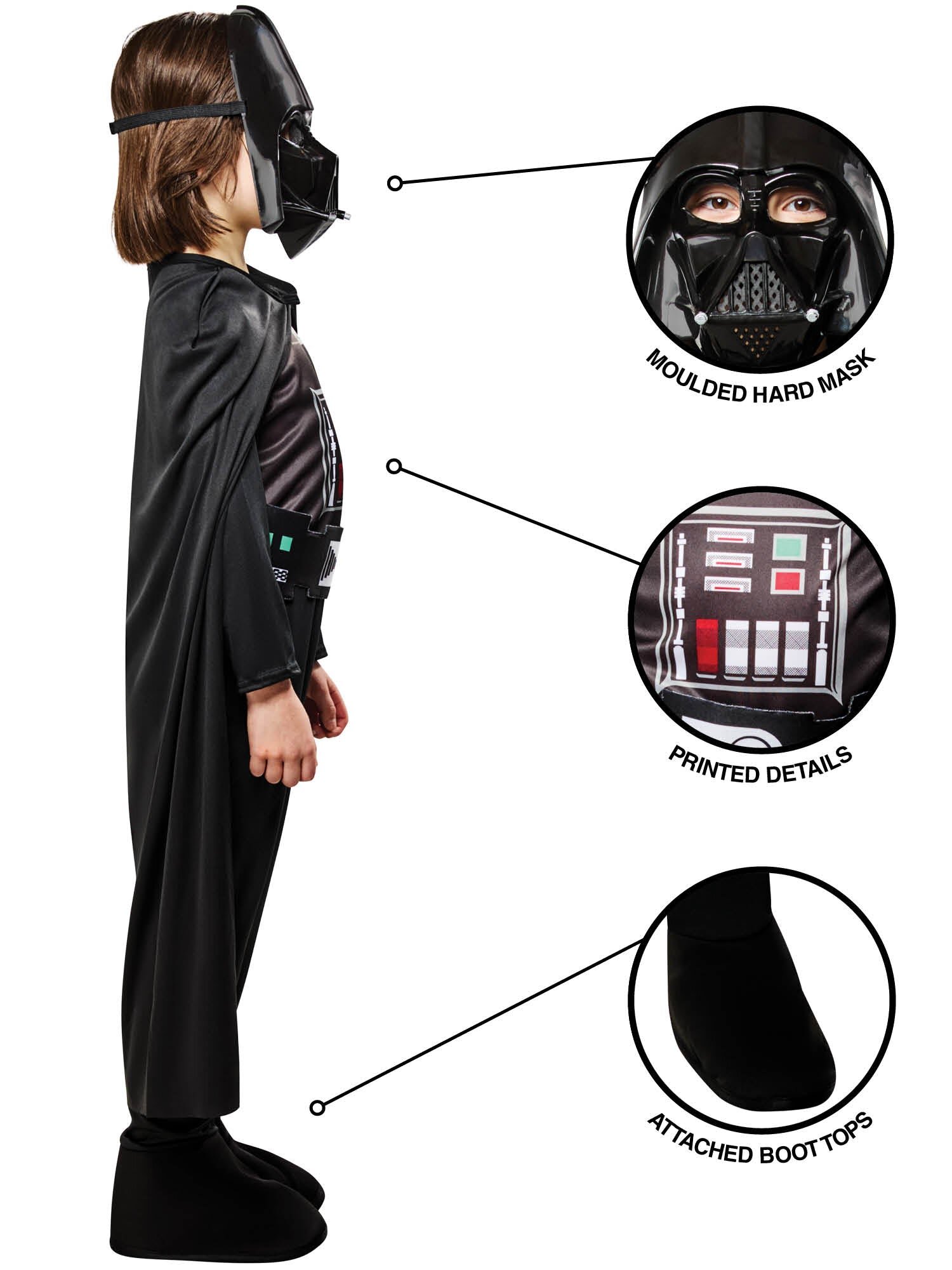 Darth Vader Kinderkostüm 9-10 Jahre (134-140 cm)