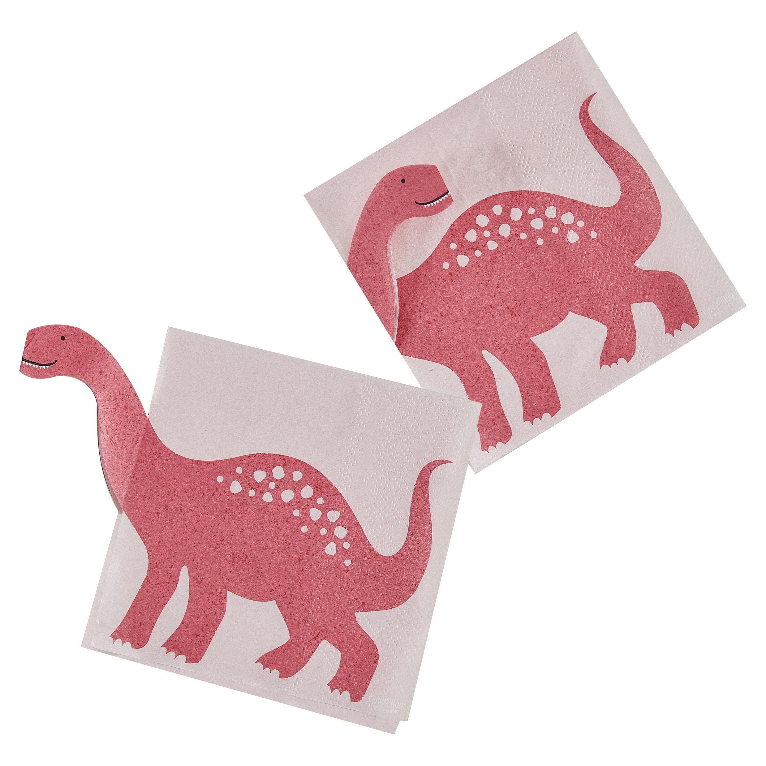 Dinosaur Roar Pink - Servietten 16er Pack