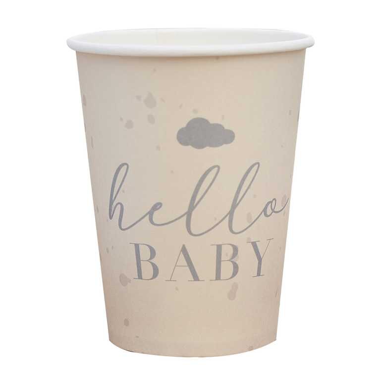 Hello Baby - Pappbecher 8er Pack