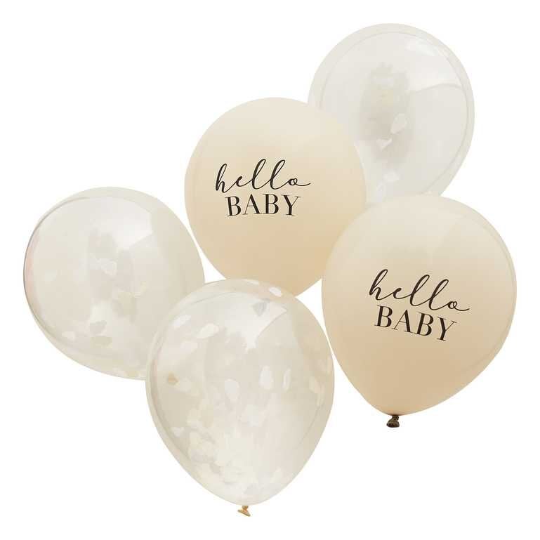 Hello Baby - Luftballons im 5er Pack