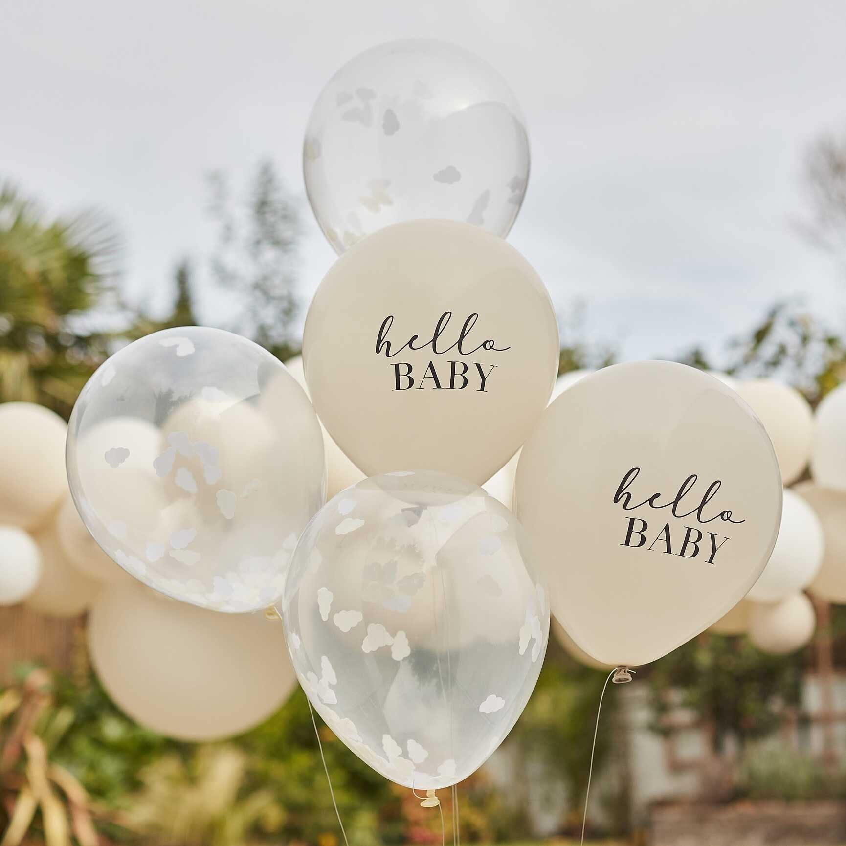 Hello Baby - Luftballons im 5er-Pack