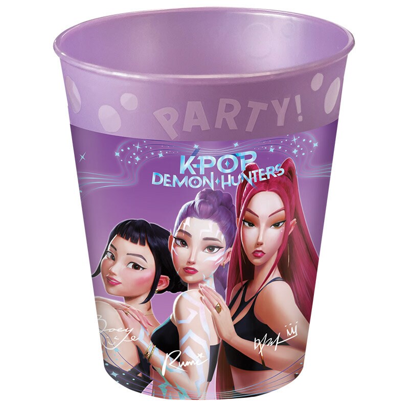 K-Pop Plastikbecher 250 ml, 4er-Pack