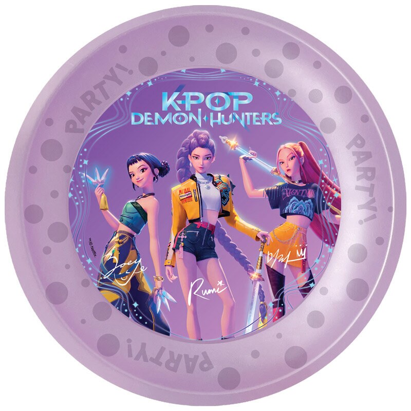 K-Pop Teller aus Kunststoff 21 cm 4er-Pack