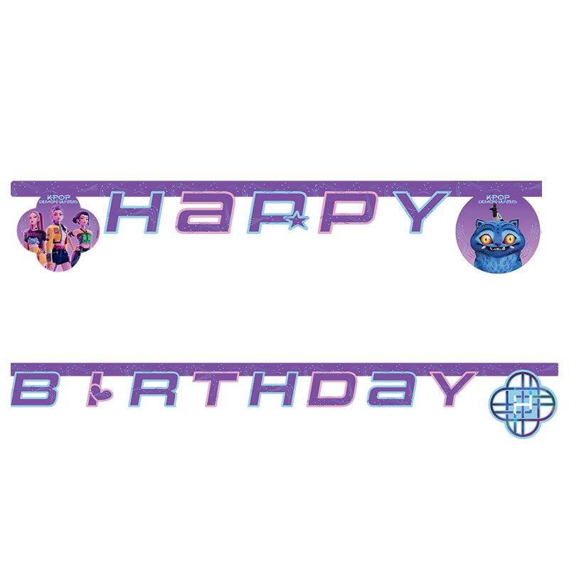 K-Pop Girlande Happy Birthday