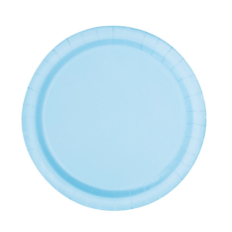 Kuchenteller 17 cm Hellblau 8er-Pack