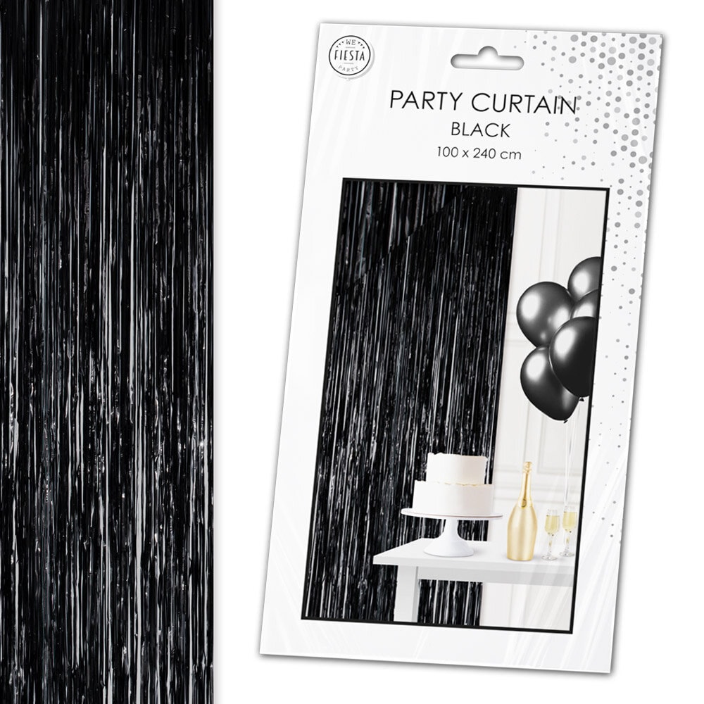 Backdrop Vorhang Schwarz 100 x 240 cm