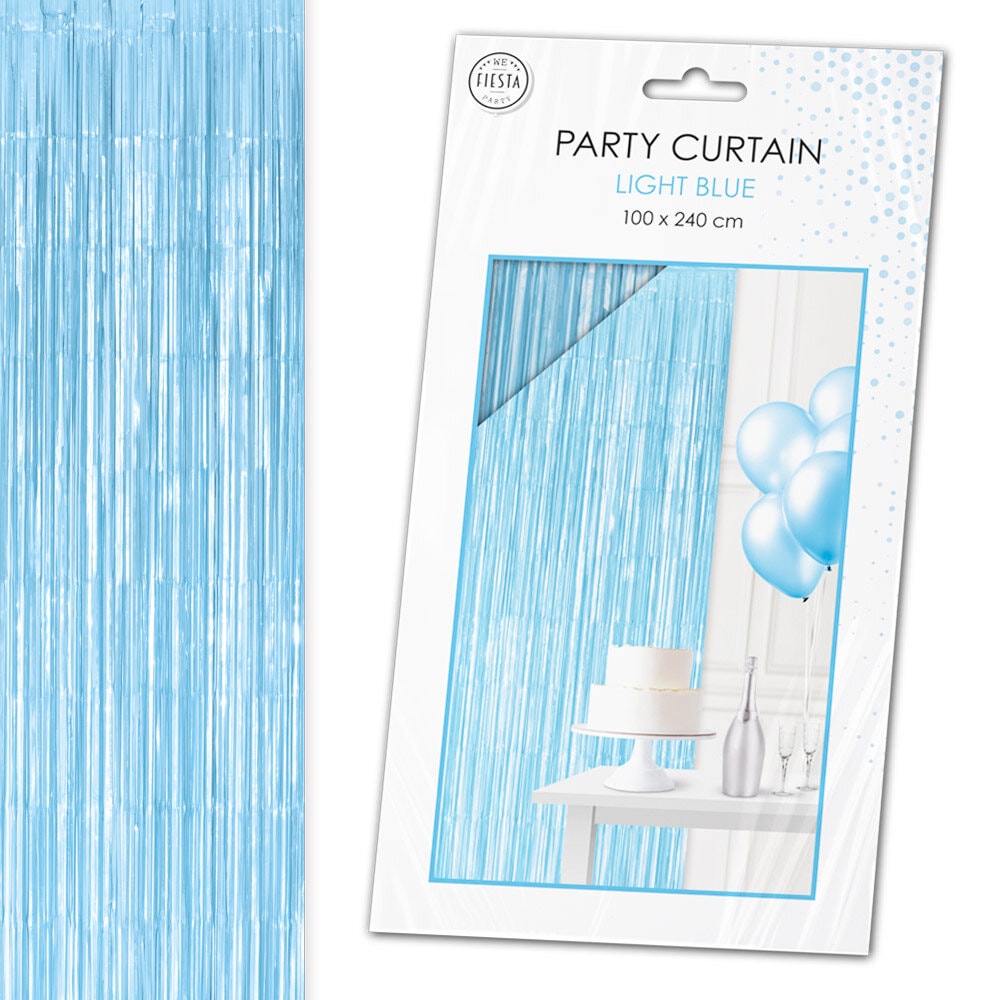 Backdrop Vorhang Hellblau 100 x 240 cm