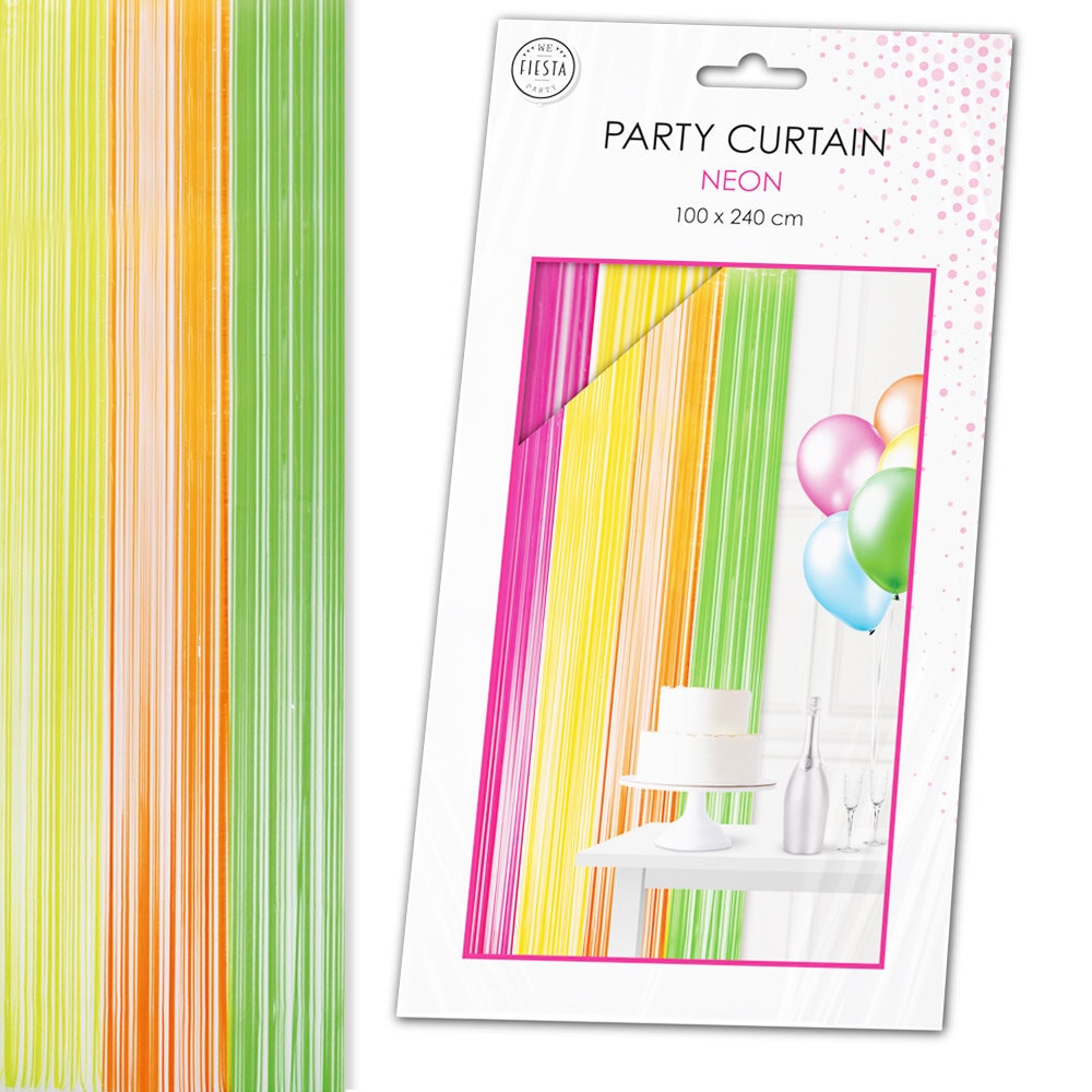 Backdrop Vorhang Neonfarben 100 x 240 cm