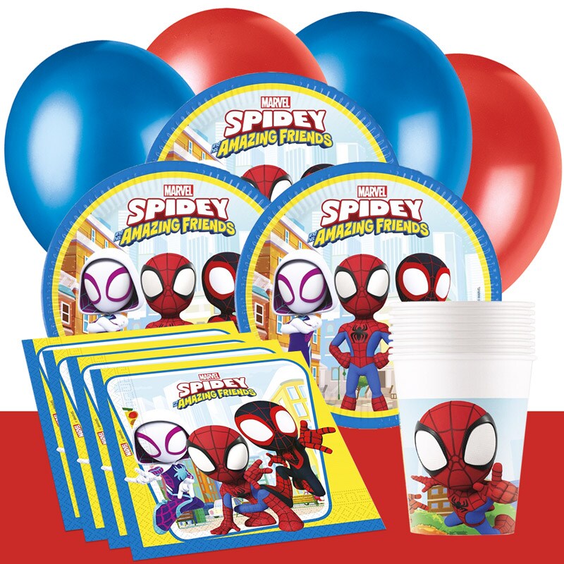 Spidey And His Amazing Friends - Kindergeburtstag-Partyset 8-24 Gäste
