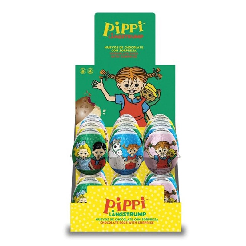 Pippi Langstrumpf Schokoladenei mit Überraschung