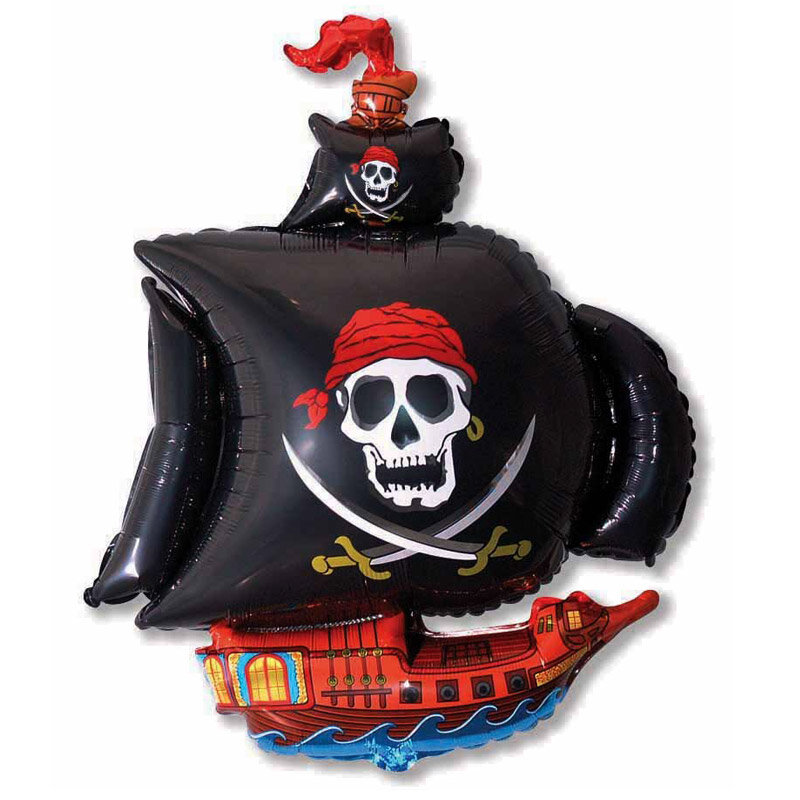 Piratenschiff Folienballon 103 x 78 cm