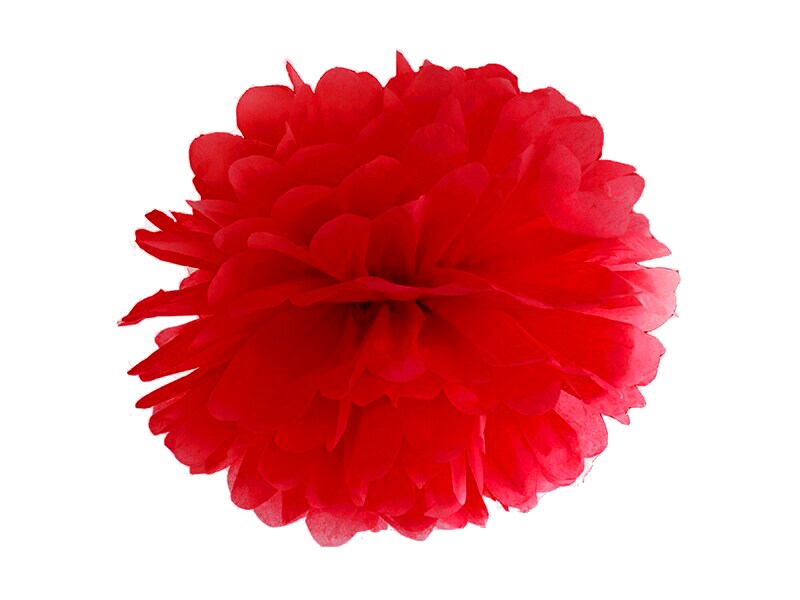 Pompon Rot 25 cm