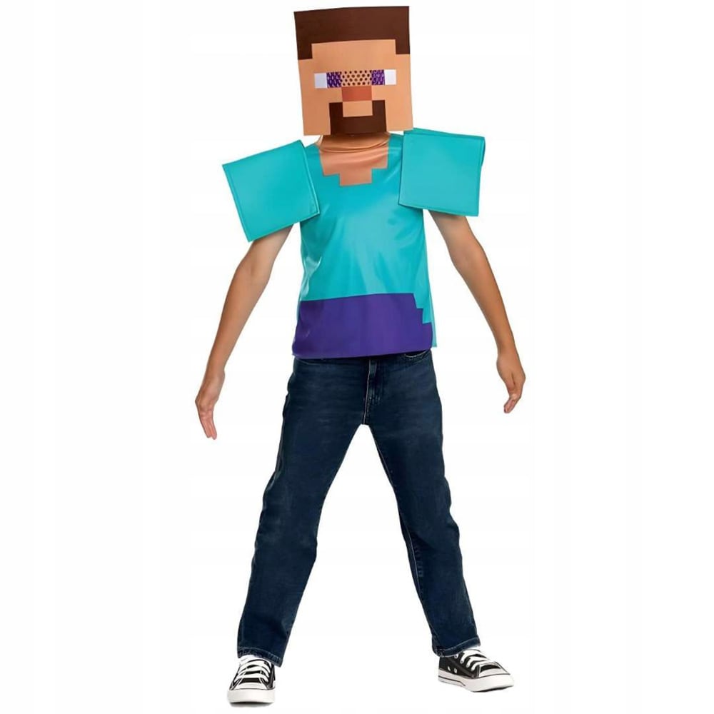 Minecraft Steve Kinderkostüm 7-8 Jahre