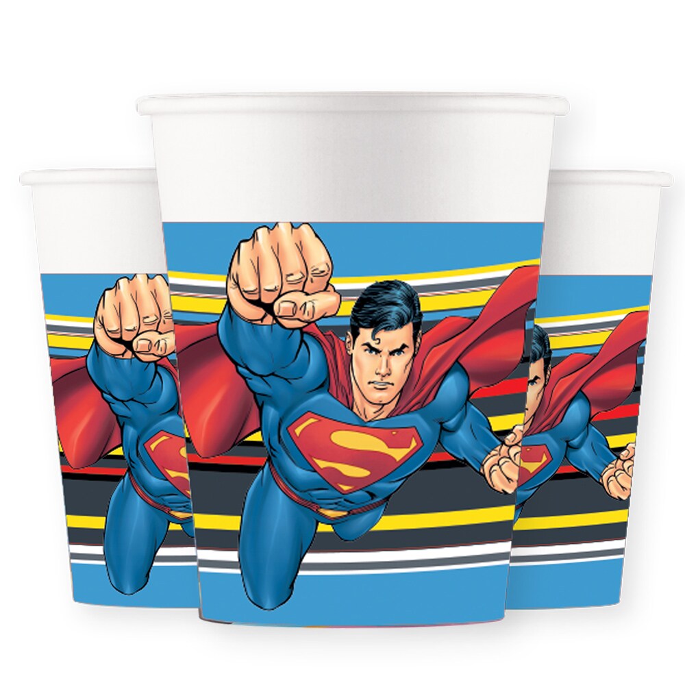 Superman - Pappbecher 8er-Pack