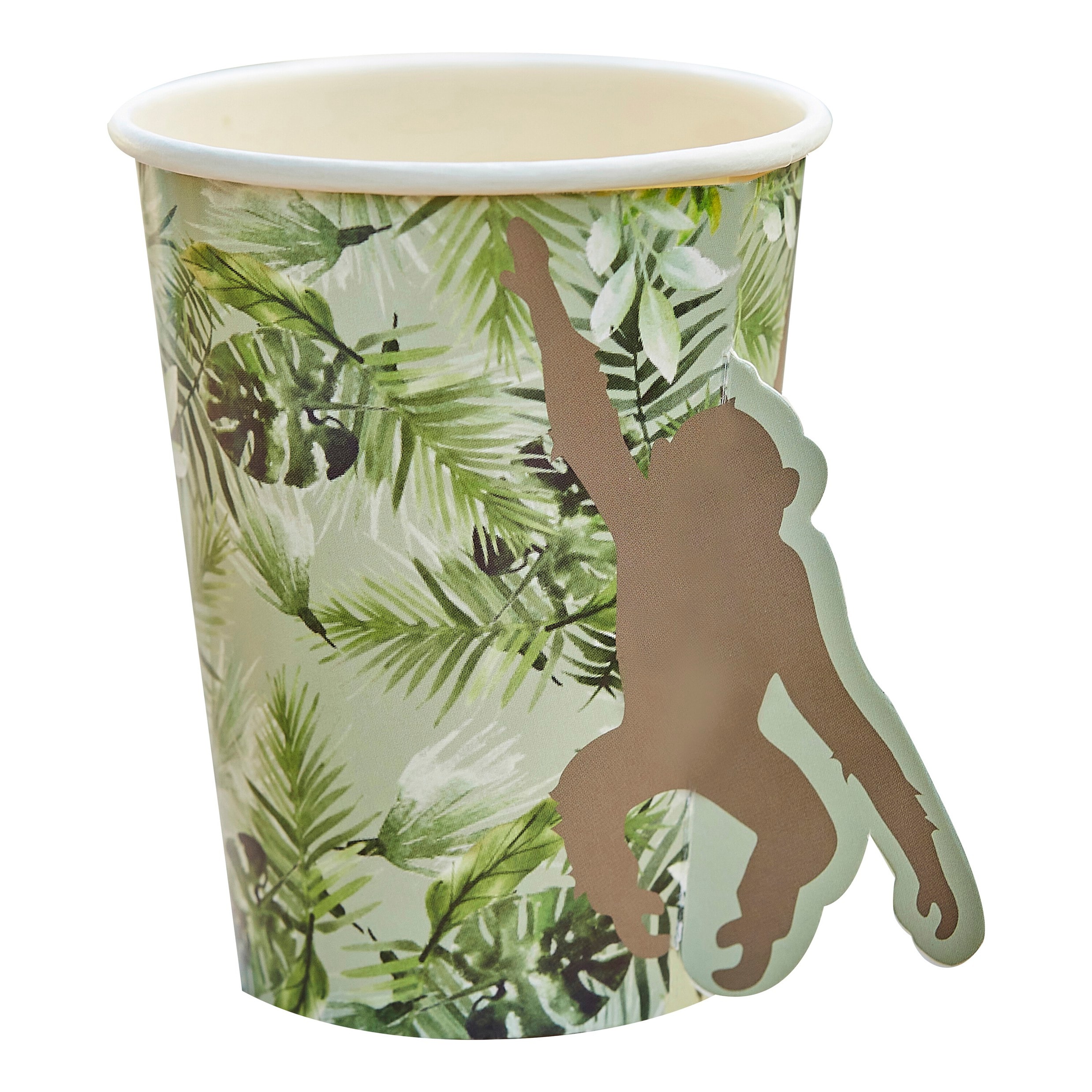 Let's Go Wild - Pappbecher Affen 8er-Pack