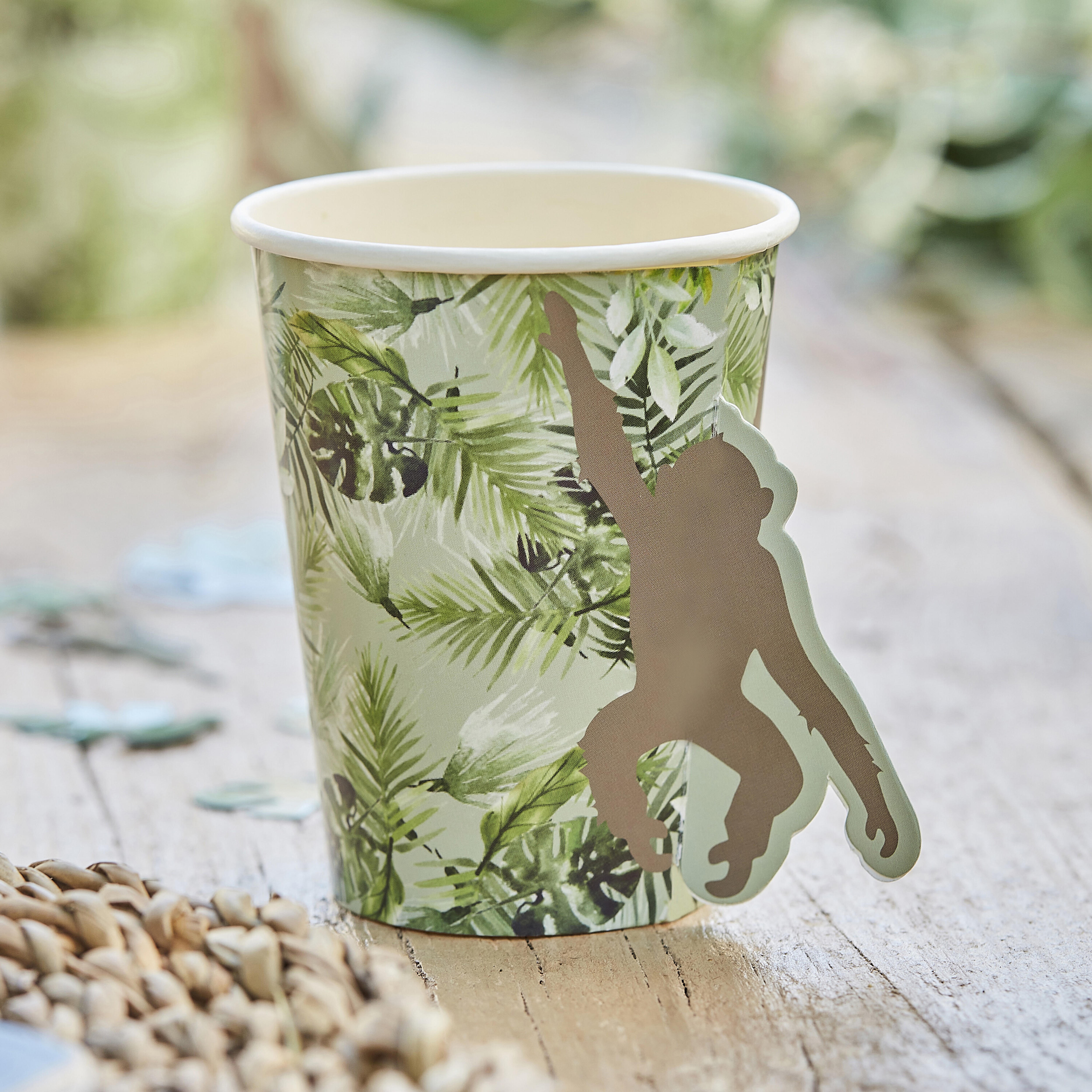 Let's Go Wild - Pappbecher Affen 8er-Pack