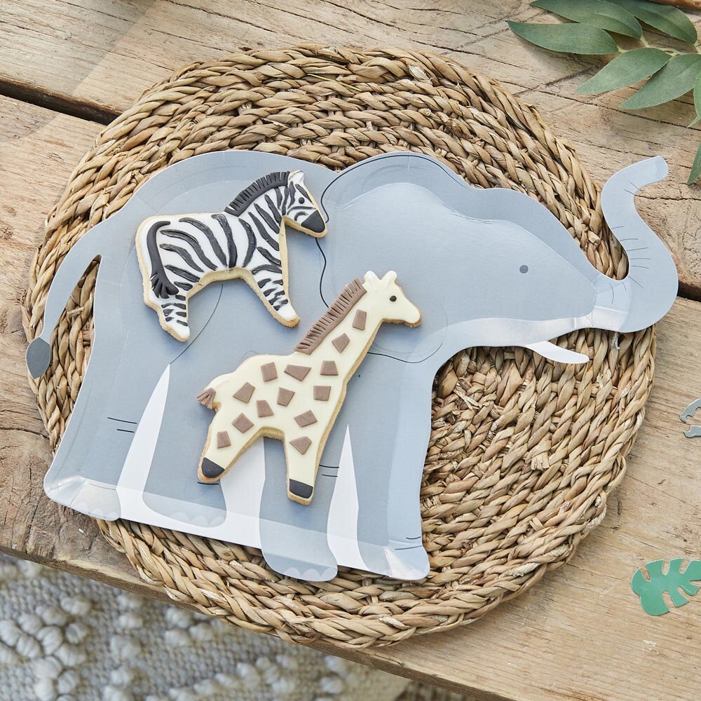 Let's Go Wild Teller - Elefant 8er-Pack