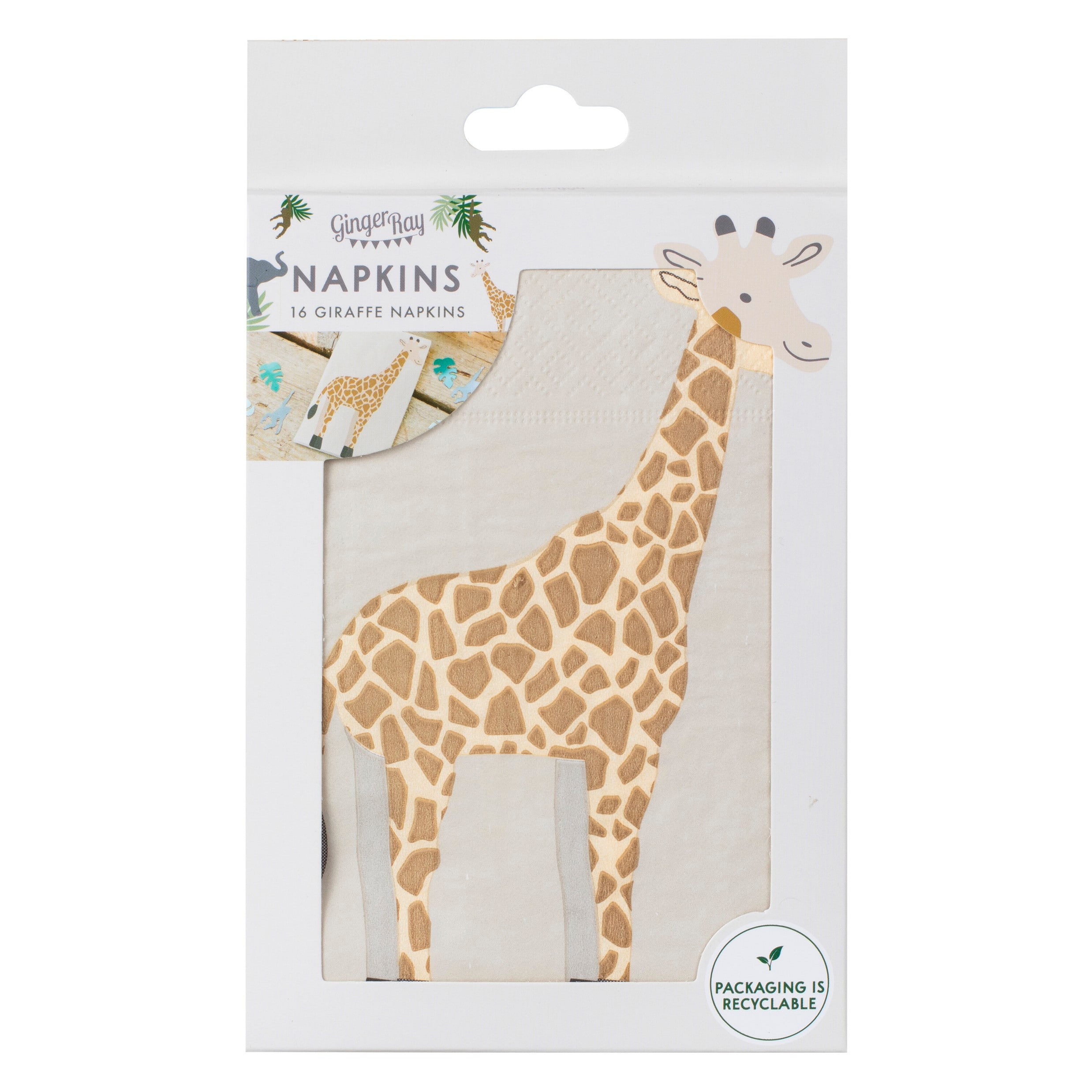 Let´s Go Wild - Servietten Giraffe 16er Pack