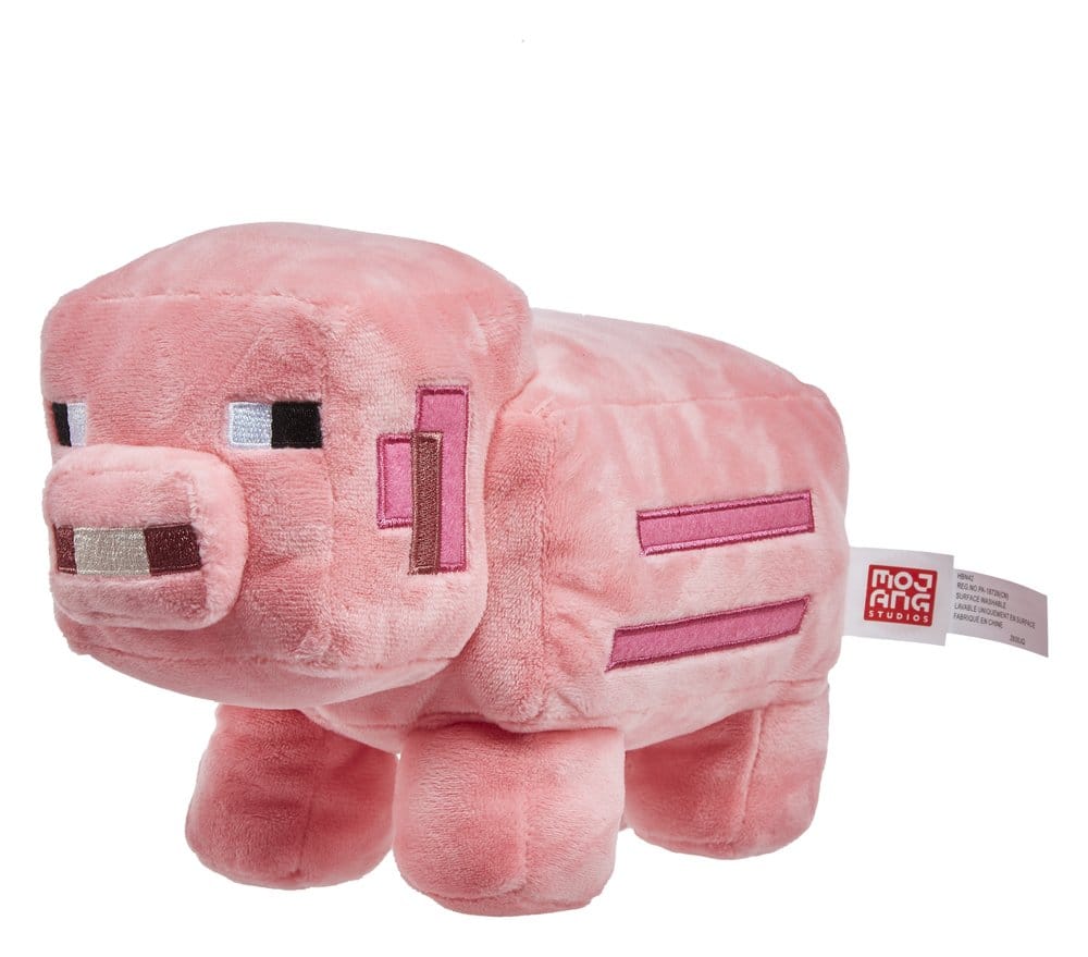Minecraft Kuscheltier Rosa Schwein 20 cm
